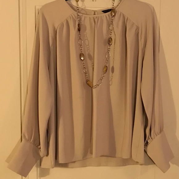 Necklace in silver and brown - Picture 3 of 3